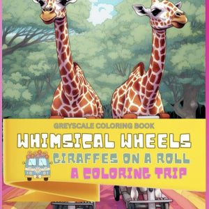 "Whimsical Wheels, Giraffes on a Roll"